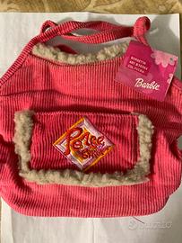 Borsetta in velluto rosa Barbie