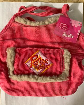 Borsetta in velluto rosa Barbie