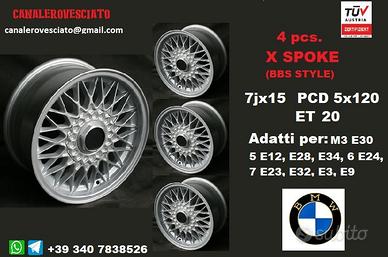 Cerchi bbs 7x 15 5x120 et20 bmw