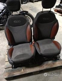 Interni fiat 500 l pelle e tessuto