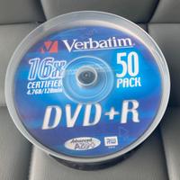 Pacco 50 DVD e 50 CD Verbatim NUOVI