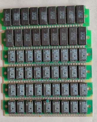 N° 4 Simm NEC H902611 TMS 4256FML SN 30pin 9 chip 