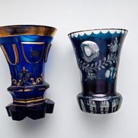 Set bicchieri calici cristallo di Boemia vintage