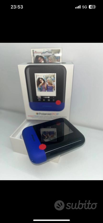 Fotocamera Polaroid Pop Digitale - 20 MP, Stampa Istantanea, Blu
