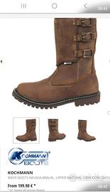 Scarpe moto marroni nuovi pelle 46