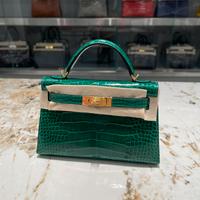Birkin Hermès Verde PREZZO TRATTABILE
