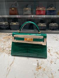 Birkin Hermès Verde PREZZO TRATTABILE