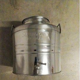 Fustino 30 litri in acciaio inox. Per alimenti