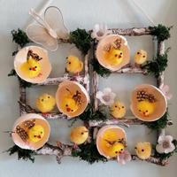 fuoriporta pasquale decorazione di  pasqua pulcini