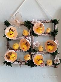 fuoriporta pasquale decorazione di  pasqua pulcini