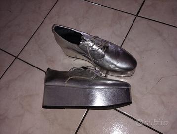 platform nr 38 pelle Pierre Cardin vintage