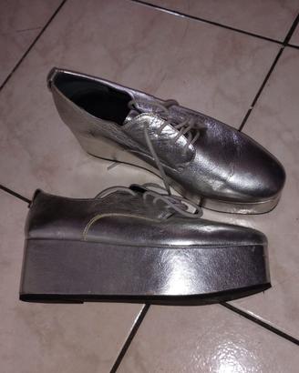 platform nr 38 pelle Pierre Cardin vintage