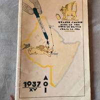 Libretto calendario 1937 ventennio F.