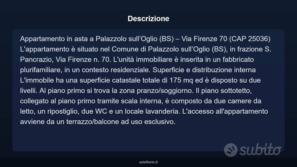 Appartamento – Palazzolo sull'Oglio, Sgraffigna - Vista 3