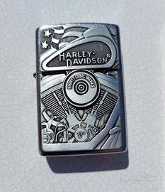 HARLEY DAVIDSON ZIPPO ORIGINALE NUOVO 29266 MOTO