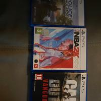 Ps5(nba2k22,call of duty vanguard ,policesimulator