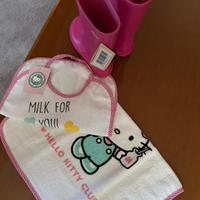 Stivali gomma Chicco e kit asilo hallo kitty