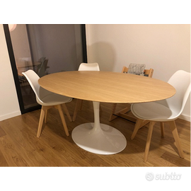 Tavolo Mod. Tulip Ovale o Tondo MADE IN ITALY