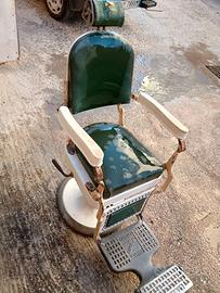 sedia da barbiere epoca vintage 