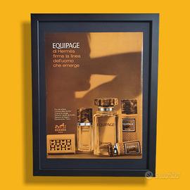 Pubblicità originale poster vintage profumo Hermes