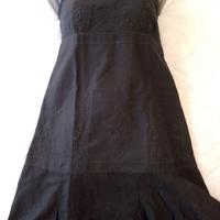 Abito nero in Sangallo taglia M Nuovo