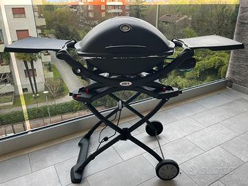 WEBER - Q2200 a gas + carrello pieghevole