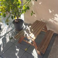 tavolino picnic in legno per bambini