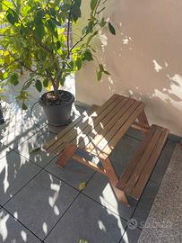 tavolino picnic in legno per bambini