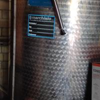 Contenitore inox 1000litri per alimenti