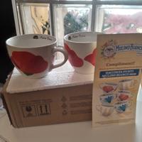 2 tazze papavero Mulino Bianco. 