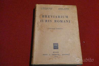 Libro 1962 Armando Ruiz, Guarino: BREVIARIUM IURIS