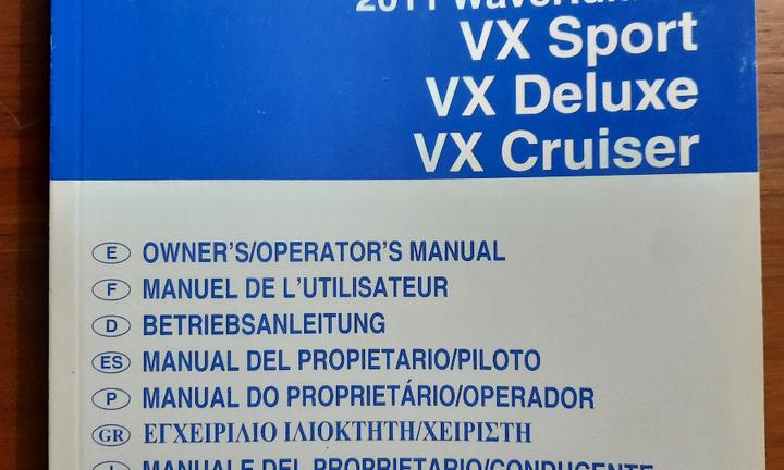 Manuale moto d'acqua Yamaha VX + Kit risciacquo