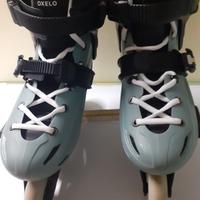 Oxelo Roller freeride adulto MF500 light verdi 