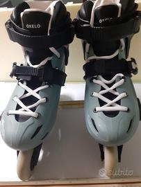 Oxelo Roller freeride adulto MF500 light verdi 
