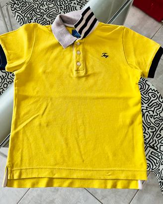 Polo bambino maniche corte gialla tg 6 Fay Junior