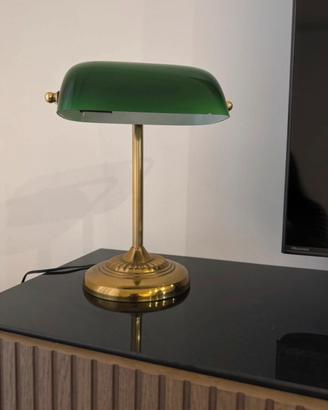 Lampada Vintage vetro e ottone