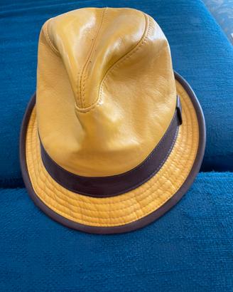 Cappello uomo taglia 56 in pelle