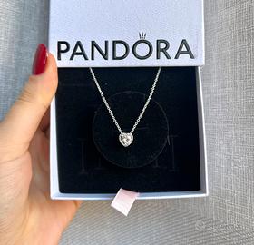Collana Pandora cuore in rilievo nuova