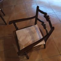coppia di Poltroncine in legno anni 70/80