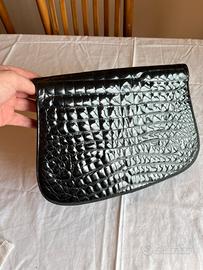 Rara Pochette Vintage in Vero Coccodrillo Unicut