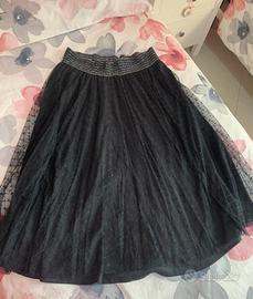 Gonna con tulle nero
