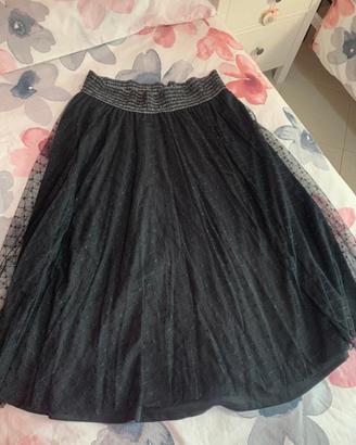 Gonna con tulle nero