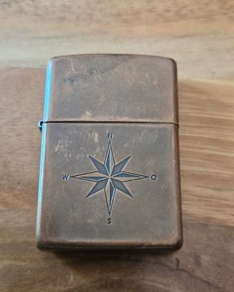 Zippo originale 1995 Antique Copper Rosa dei Venti