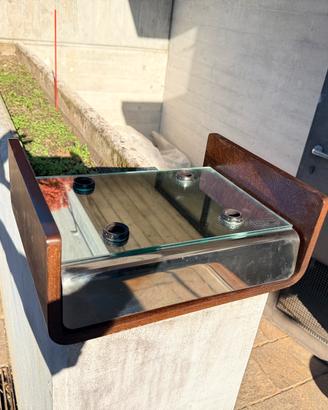 Set bagnl e Lampadario legno e vetro marca VECA