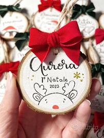Decorazioni natalizie personalizzate in legno