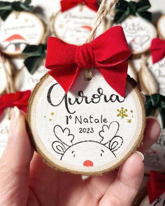 Decorazioni natalizie personalizzate in legno