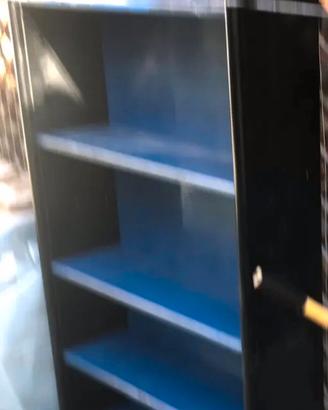 Libreria Scaffale Robusto-Panca Legno con cassetti