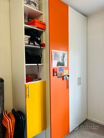 Armadio con libreria e comodino