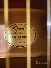 Chitarra acustica Fender FA 15 tre quarti con supp