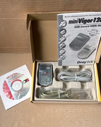 Vintage adattatore ISDN DrayTek mini Vigor 128 USB